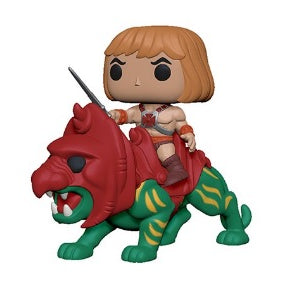 Funko POP! Rides: Masters of The Universe - He-Man On Battlecat (Flocked)(2020 TargetCon) #84