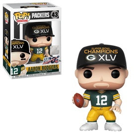 Funko POP! Football: Packers - Aaron Rodgers [Superbowl](Damaged Box) #43