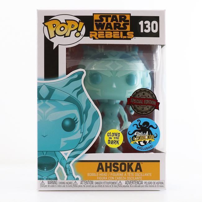 Funko POP! Star Wars Rebels: Ahsoka (GiTD)(LA Comic Con)(Special Edition Sticker)(Damaged Box) #130