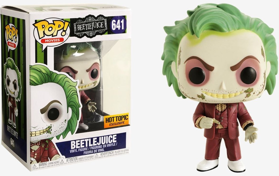 Funko POP! Movies: Beetlejuice [Wedding Outfit] (Hot Topic)(Damaged Box) #641