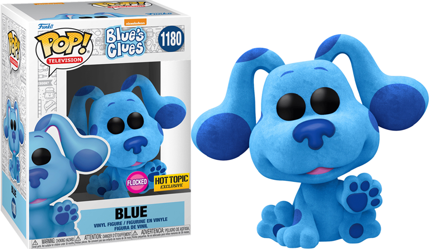 Funko POP! Television: Blue's Clue's - Blue (Flocked)(Hot Topic) #1180