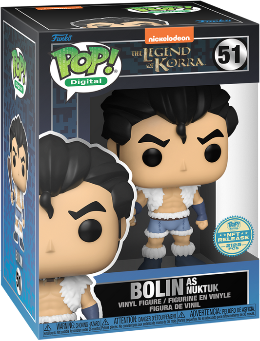 Funko POP! Digital: The Legend of Korra - Bolin As Nuktuk (NFT Release)(2125 PCS) #51