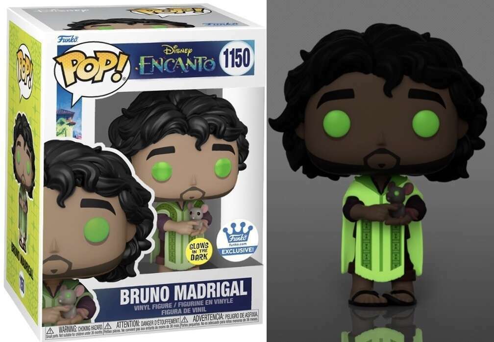 Funko POP! Disney: Encanto - Bruno Madrigal (GiTD)(Missing Funko Sticker) #1150