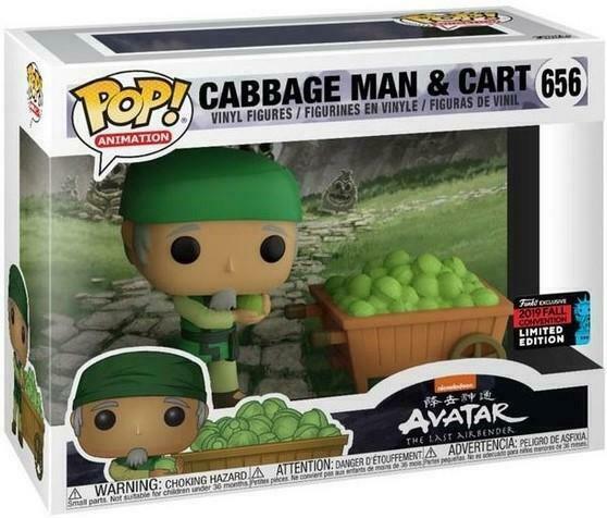 Funko POP! Animation: Avatar The Last Airbender - Cabbage Man & Cart (2019 Fall Convention)(Damaged Box) #656