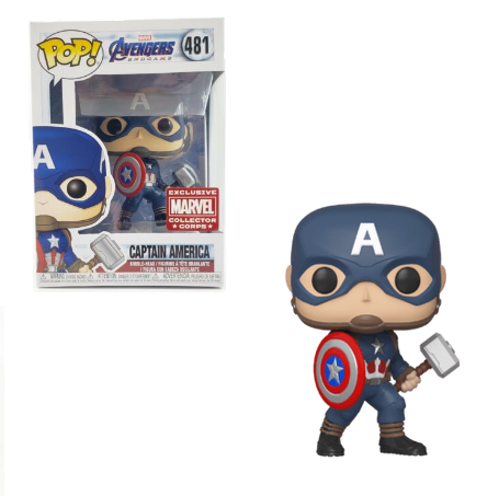 Funko POP! Marvel: Avengers Endgame - Captain America (Marvel Collector Corps) #481