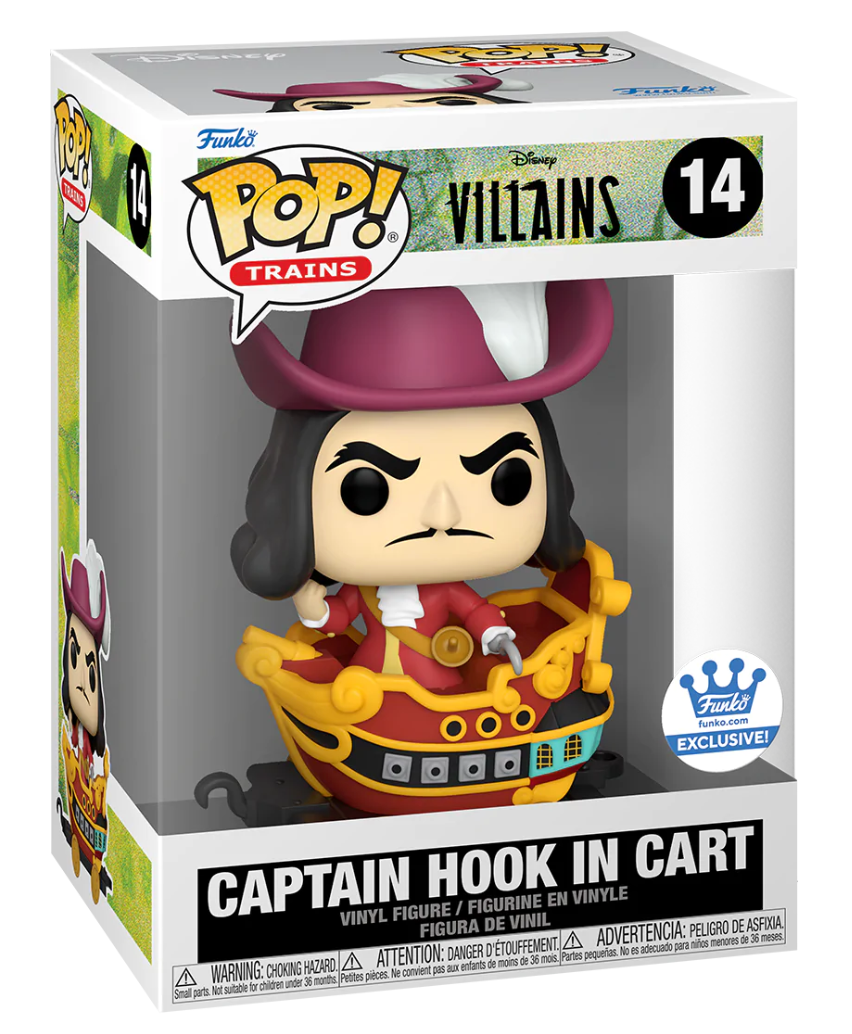 Funko POP! Trains: Disney Villains - Captain Hook In Cart (Funko) #14 — The  Pop Plug