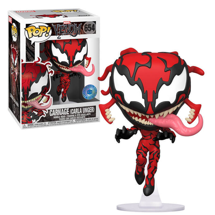 Funko POP! Marvel: Venom - Carnage [Carla Unger] (Pop In A Box) #654