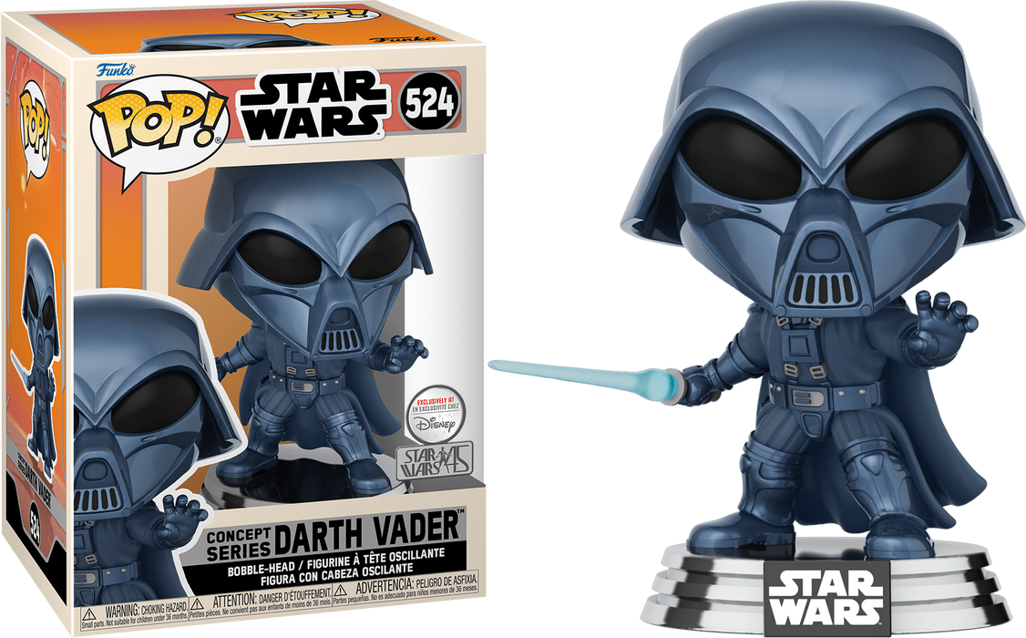Funko POP! Star Wars: Concept Series Darth Vader (Star Wars 45)(Disney Exclusive)(Damaged Box) #524