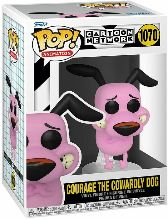 Funko POP! Animation:  Cartoon Network - Courage The Cowardly Dog (Damaged Box) #1070