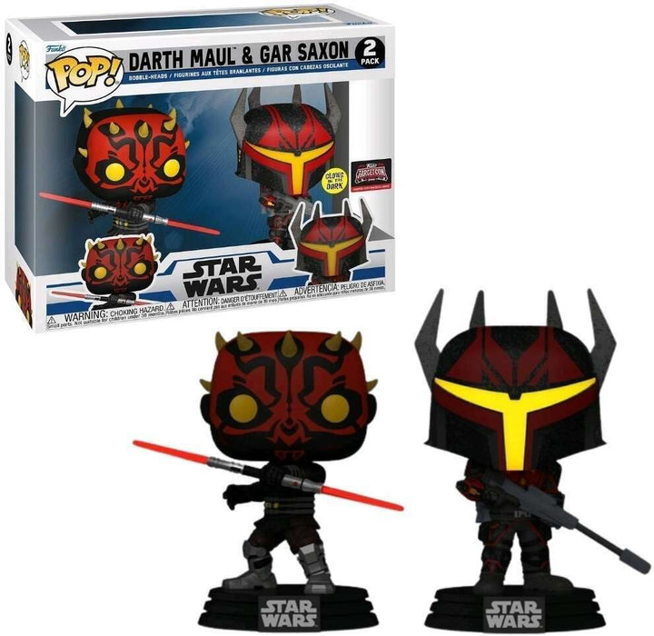 Funko POP! Star Wars: Darth Maul & Gar Saxon (GiTD)(2023 TargetCon)[2-Pack]