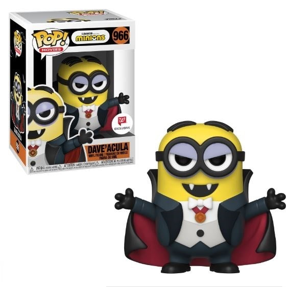 Funko POP! Movies: Minions - Dave'acula (Walgreens)(Damaged Box) #966