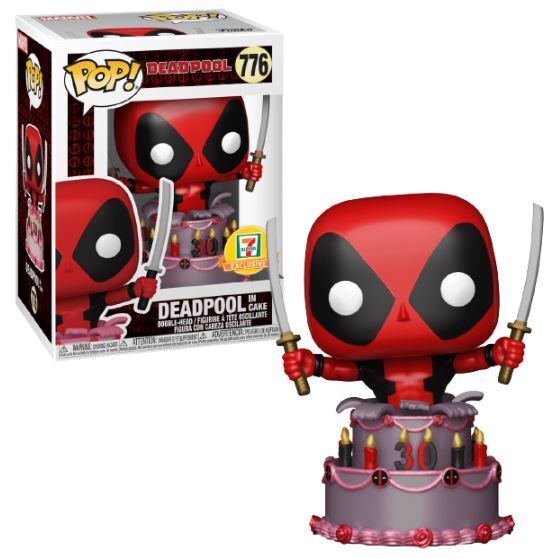 Funko POP! Deadpool [In Cake] [Metallic] (7-Eleven)(Damaged Box) #776