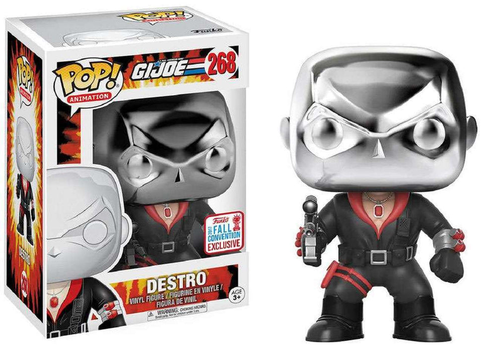 Funko POP! Animation: G.I. Joe - Destro (2017 Fall Convention)(Damaged Box) #268