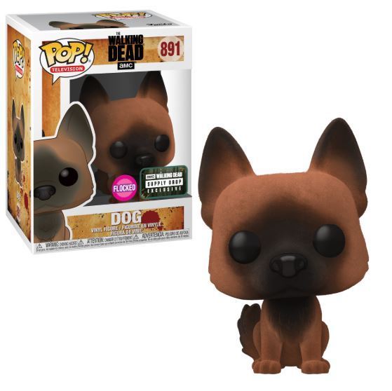 Funko POP! Television: The Walking Dead - Dog (Flocked)(Supply Drop)(Damaged Box) #891