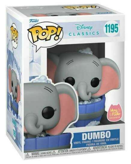 Funko POP! Disney Classics: Dumbo [Bubble Bath] (Very Neko)(Damaged Box) #1195