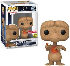 Funko POP! Movies: E.T. The Extraterrestrial - E.T. w/ Glowing Heart (GiTD)(Target)(Damaged Box) #1258