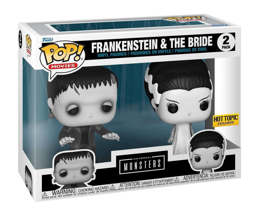 Funko POP! Movies: Universal Studios Monsters - Frankenstein & The Bride (Hot Topic)[2-Pack]