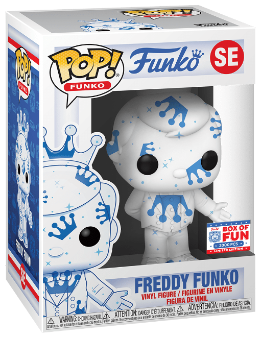 Funko POP! Freddy Funko [Artist Series White and Blue with Stars](2021 Fundays 2000PCS)(Damaged Box) #SE