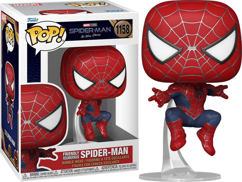 Funko POP! Marvel: Spider-Man No Way Home - Friendly Neighborhood Spider-Man (Damaged Box) #1158