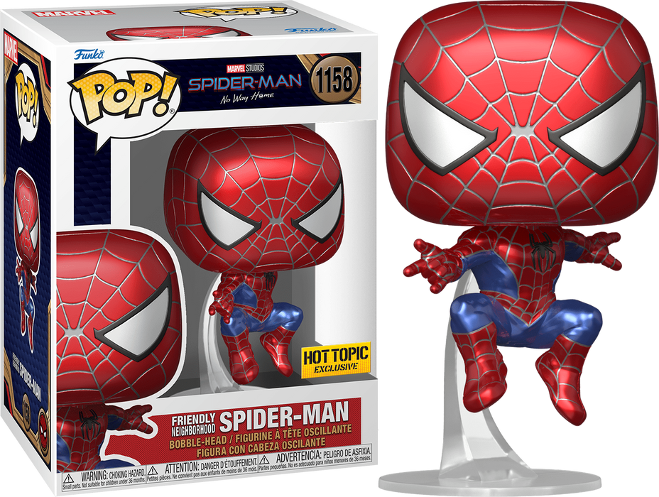 Funko POP! Marvel: Spider-Man No Way Home - Friendly Neighborhood Spider-Man (Hot Topic) #1158