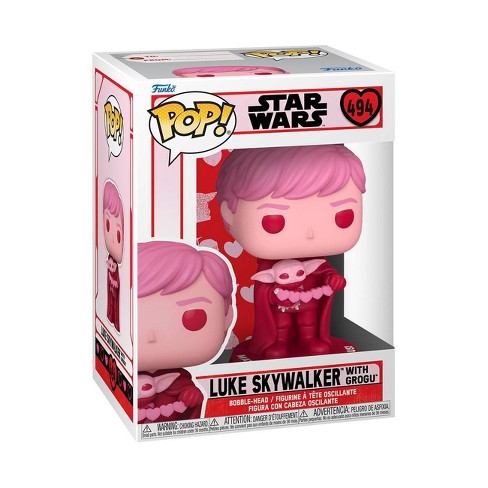 Funko POP! Star Wars: Luke Skywalker with Grogu [Valentines] #494