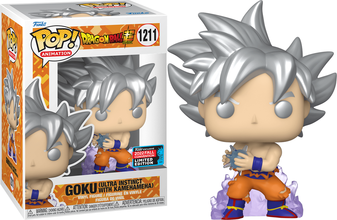 Funko POP! Animation: DragonBall Z - Goku [Ultra Instinct w/ Kamehameha] (2022 Fall Convention) #1211