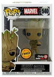 Funko POP! Marvel: Groot [Gamer](GameStop)(CHASE)(Damaged Box)  #540