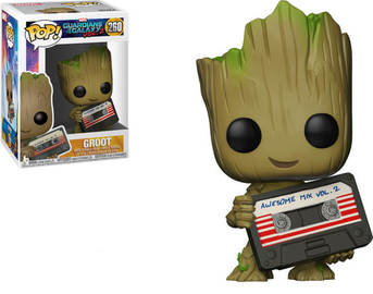 Funko POP! Guardians of The Galaxy 2 - Groot [Mix Tape] (Collector Corps)(Damaged Box) #260