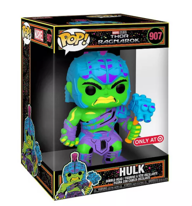 Funko POP! Marvel: Thor Ragnarok - Hulk [10 Inch][Black Light](Target) #907