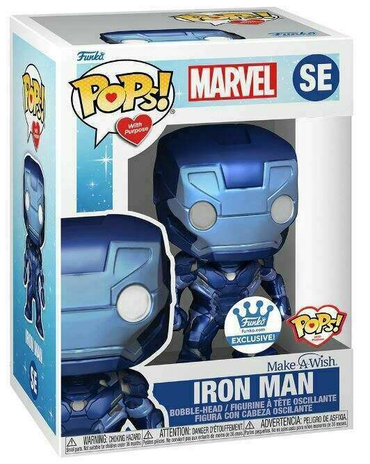 Funko POP! With Purpose: Marvel - Iron Man [Make-A-Wish](Damaged Box) #SE