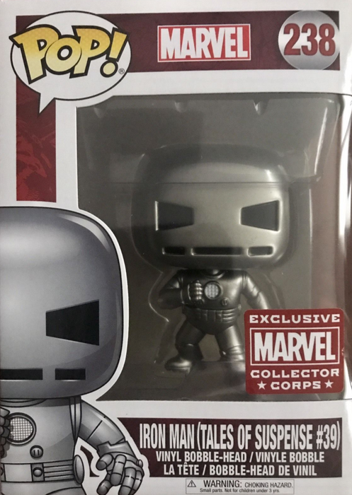 Funko POP! Marvel: Iron Man (Tales of Suspense #39)(Marvel Corps)(Damaged Box) #238