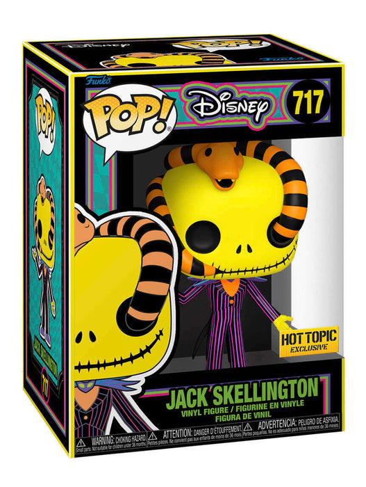 Funko POP! Disney: Jack Skellington [Black Light] (Hot Topic)(Damaged Box) #717