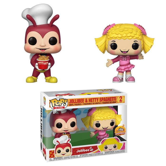 Funko POP! AD Icons: Jollibee - Jollibee & Hetty Spaghetti (First To Market Exclusive)(Damaged Box) [2-Pack]