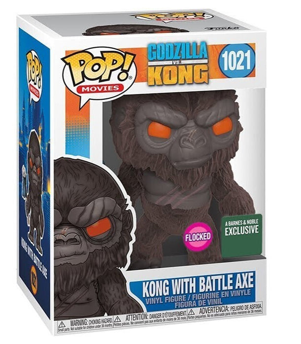 Funko POP! Movies: Godzilla vs. Kong - Kong w/ Battle Axe (Flocked)(B&N) #1021