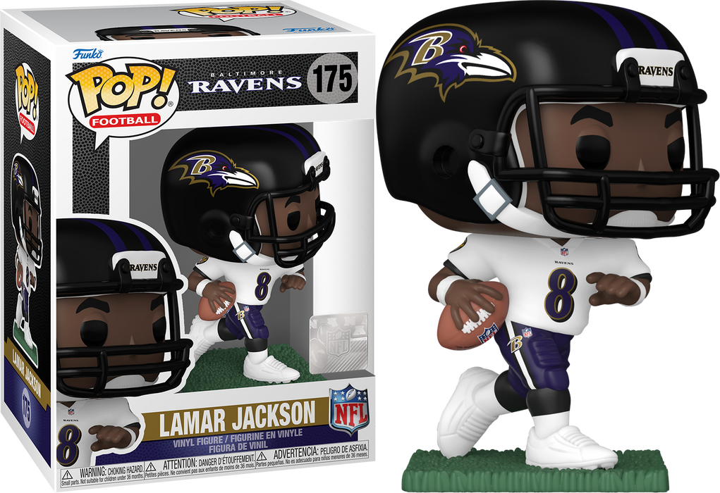 Funko POP! Football: Baltimore Ravens - Lamar Jackson [Away] #175