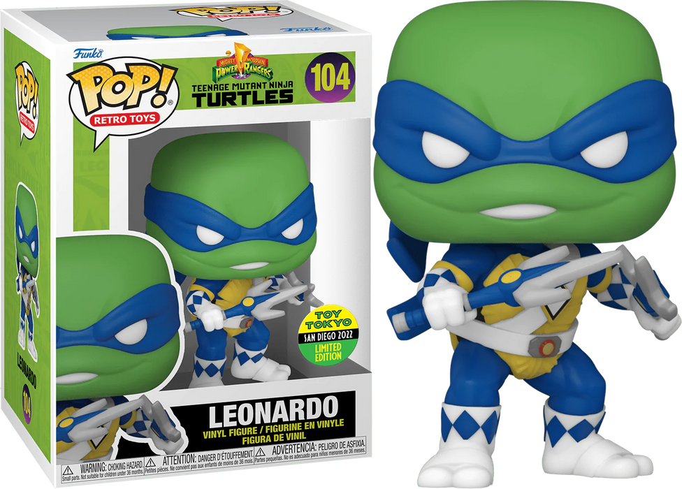 Funko POP! Retro Toys: Teenage Mutant Ninja Turtles - Leonardo (2022 Toy Tokyo)(Damaged Box) #104