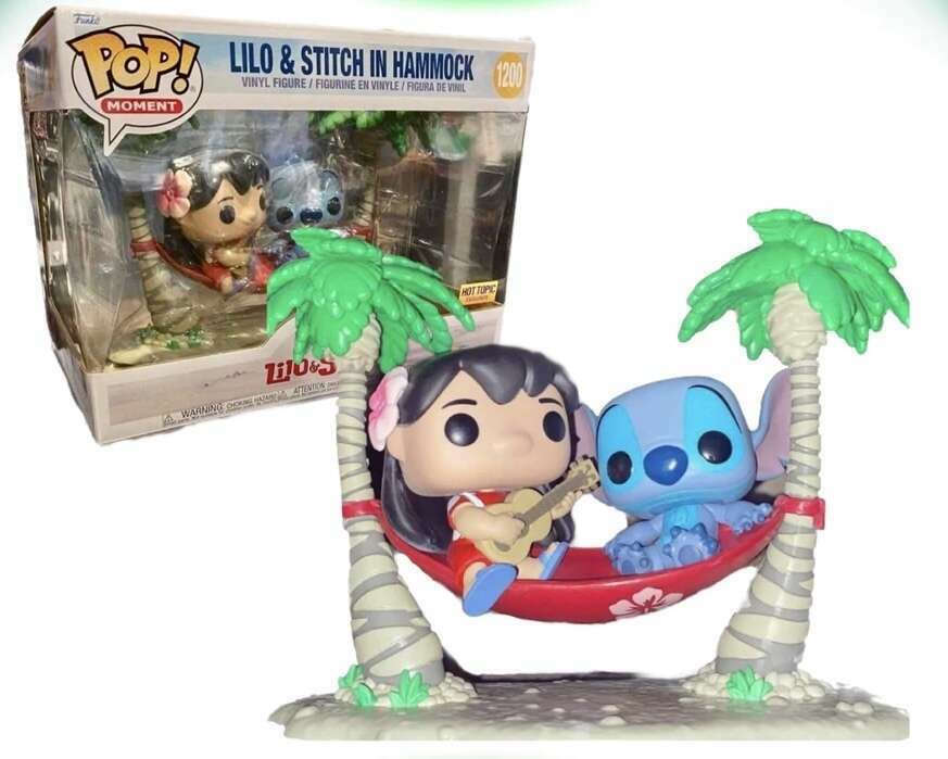 Funko POP! Moment: Disney Lilo & Stitch - Lilo & Stitch In Hammock (Hot Topic)(Damaged Box) #1200