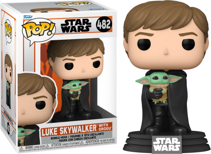 Funko POP! Star Wars: Luke Skywalker with Grogu #482