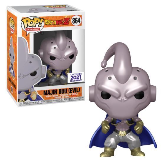 Funko POP! Animation: DragonBall Z - Majin Buu (Evil) [Metallic](Funimation)(Damaged Box) #864