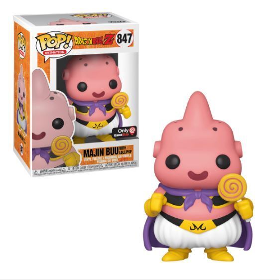Funko POP! Animation: Dragonball Z - Majin Buu w/ Lollipop (GameStop)(Damaged Box) #847