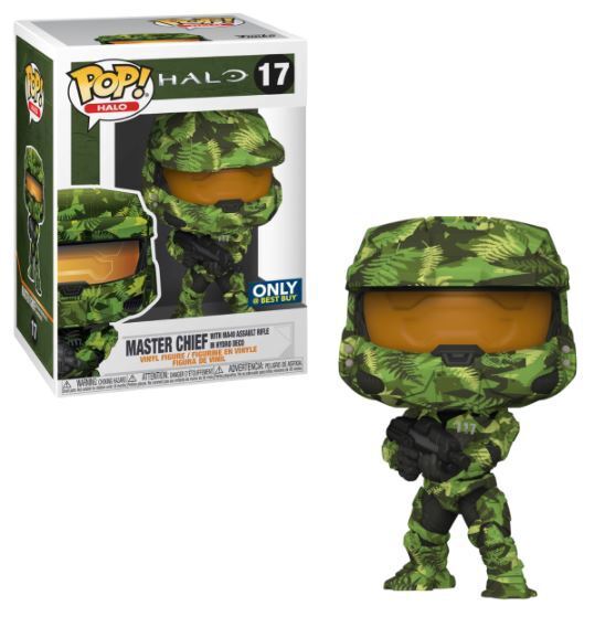 Funko POP! Halo: Master Chief w/ MA40 Assault Rifle in Hydro Deco (Best Buy) #17