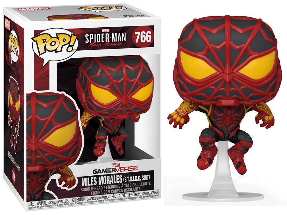 Funko POP! Marvel Game Verse: Spider-Man - Miles Morales (S.T.R.I.K.E. Suit) #766