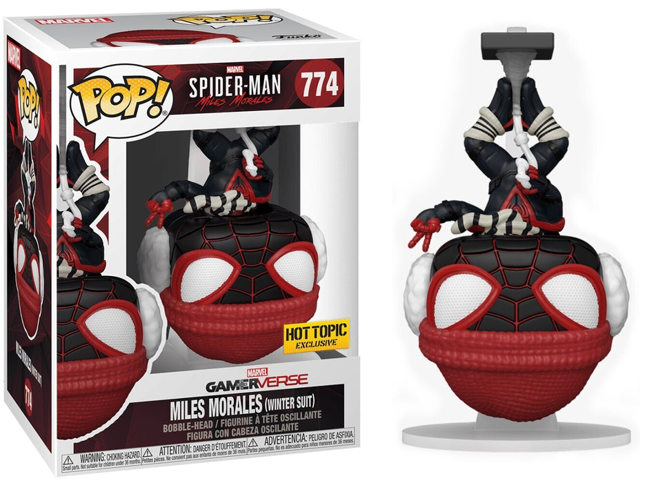 Funko POP! Marvel Game Verse: Spider-Man - Miles Morales (Winter Suit)(Hot Topic) #774