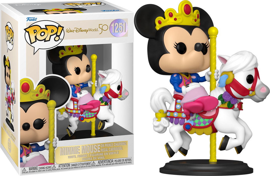 Funko POP! Disney: Walt Disney World 50th Anniversary - Minnie Mouse [on Prince Charming Regal Carrousel] #1251