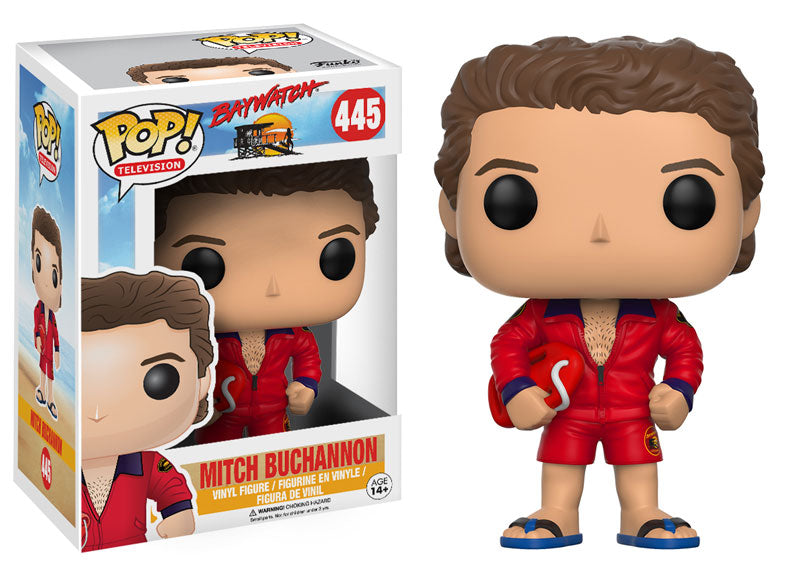 Funko POP! Television: Baywatch - Mitch Buchannon (Damaged Box) #445