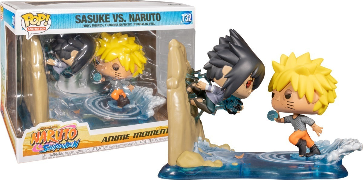Funko POP! Animation: Naruto Shippuden - Sasuke vs Naruto (GameStop Square Sticker) #732