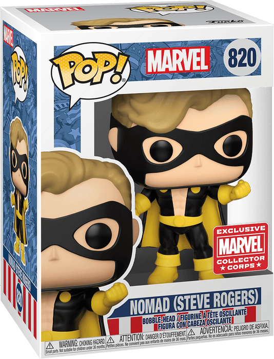 Funko POP! Marvel: Nomad (Steve Rogers) (Collector Corps) #820