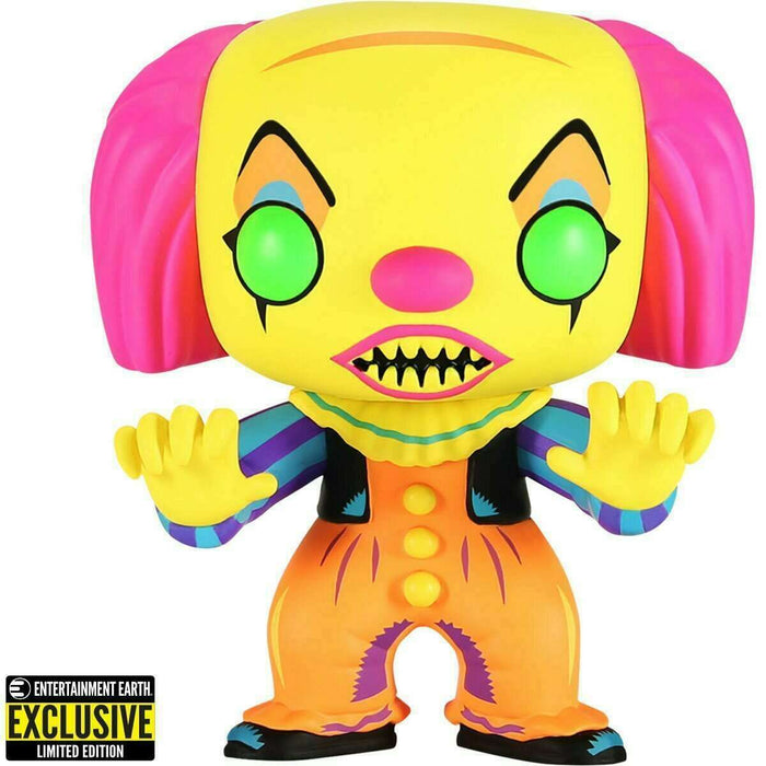 Funko POP! Movies: IT The Movie -Pennywise [Black Light] (Entertainment Earth) #55