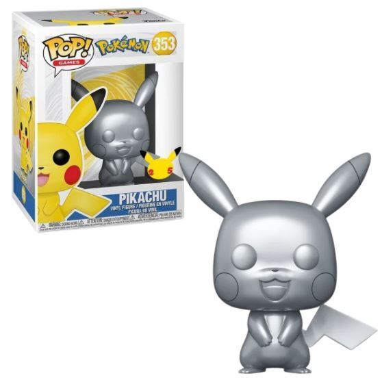 Funko POP! Games: Pokemon - Pikachu [Metallic Silver] (25th