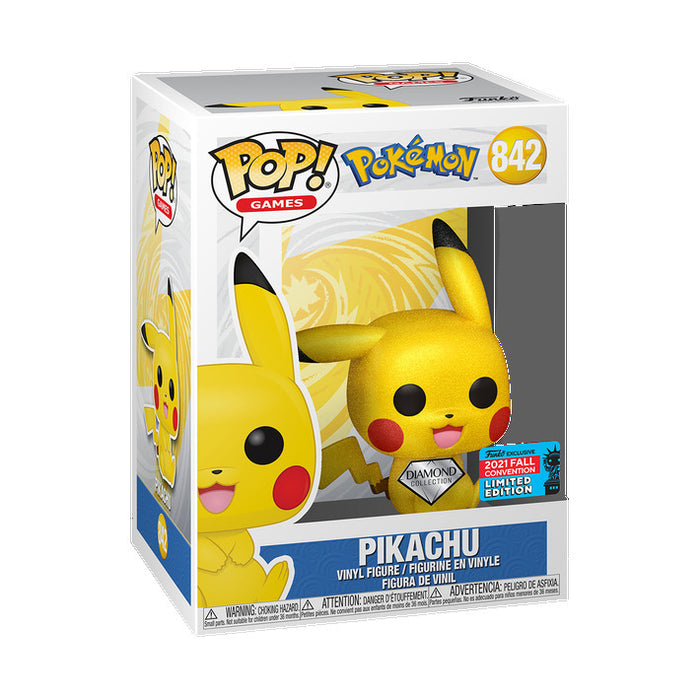 Funko POP! Games: Pokemon - Pikachu (2021 Fall Convention/ Shared)(Diamond) #842